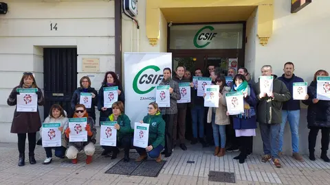 Concentración CSIF Zamora. Imagen cedida