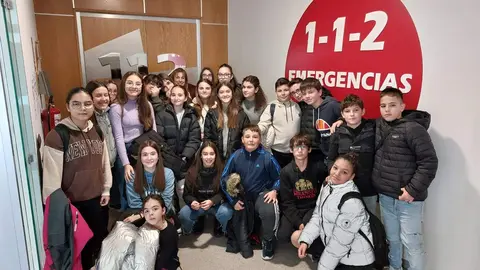 Visita alumnos del IES Cardenal Pardo Tavera al 112