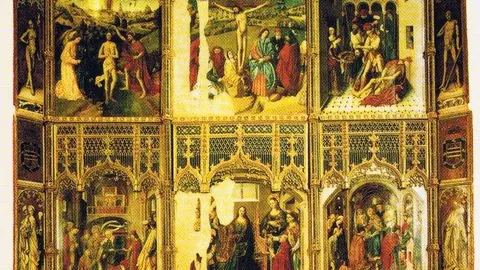 Retablo de san Ildefonso para la capilla del cardenal Mella en la catedral de Zamora