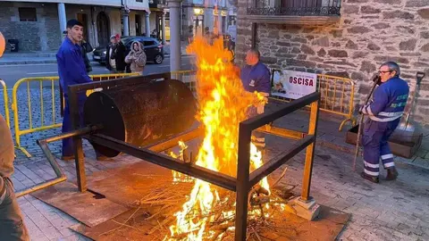 castañas asadas en Puebla de Sanabria