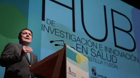 Alfonso Fernández Mañueco en la inauguración del HUB de Investigación e Innovación en Salud
