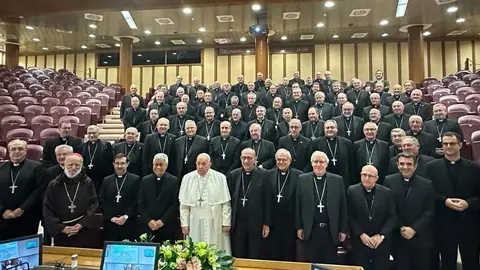 Encuentro de obispos con el papa Francisco