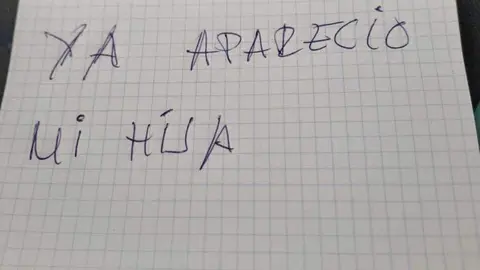 Mensaje de su padre en WhatsApp