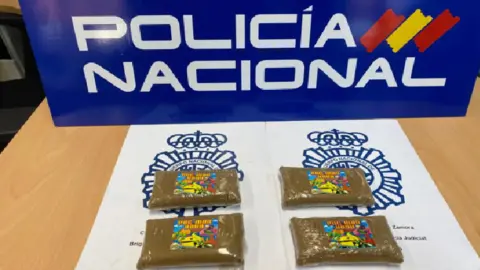 Hachís incautado por la Policía Nacional