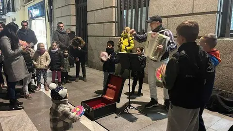 animación en la calle de Santa Clara, Zamora