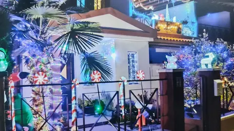 Decoración navideña en Villaralbo