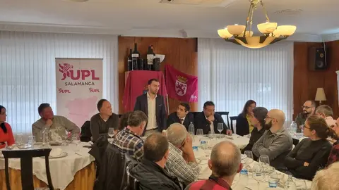 Intervención del secretario provincial, Luis García, en el acto de UPL-Salamanca celebrado este sábado