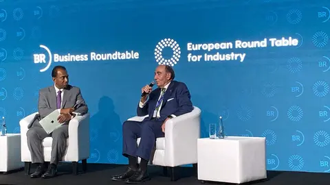 Ignacio Galán, presidente de Iberdrola, hoy en la COP28, que se celebra en Dubái