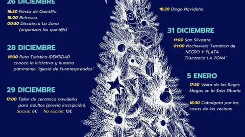 cartel de navidad de Fuentespreadas
