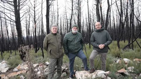 Fotografía del Chef José Andrés con Alfonso Jiménez y Cipriano García