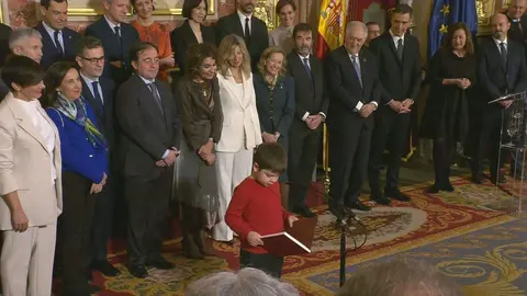 Pablo, protagonista de la lectura de la Constitución en el Senado