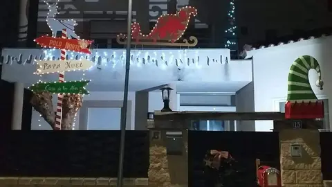 Fachada navideña en Moraleja del Vino
