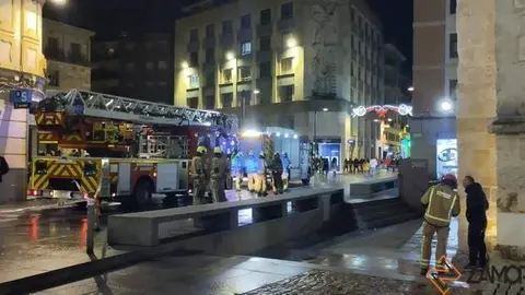 Bomberos intervienen en el centro de Zamora