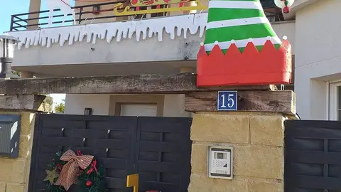 Decoración navideña en Moraleja del Vino