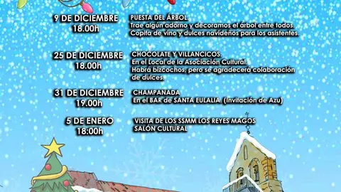 Programa de Navidad en Santa Eulalia