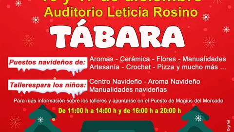 Cartel Mercadillo de Navidad A4