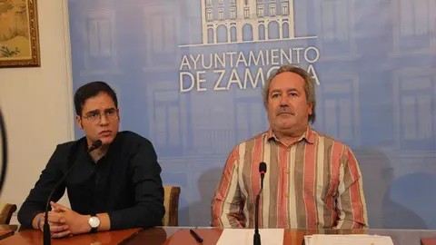 El alcalde de Zamora, Francisco Guarido, y el Concejal de Obras, Infraestructuras Urbanas, Movilidad y Participación Ciudadana, Pablo Novo