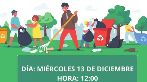 recogida de basuraleza en Torregamones