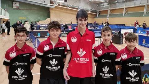 equipo tenis de mesa de Zamora