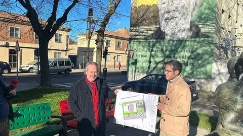 Presentación de obras en Plaza de Ángel Bariego