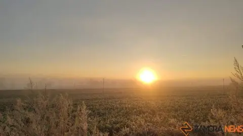 Frío en Zamora (1) imagen de archivo