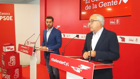 PSOE Zamora. Antidio Fagúndez y José Fernández