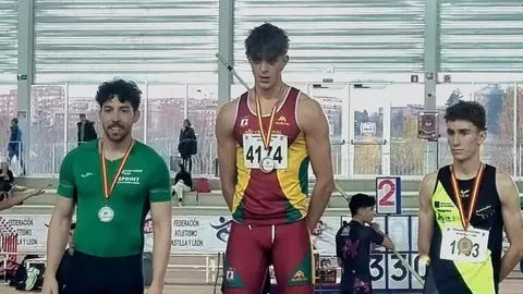 Rubén Revuelta en el podio de Salamanca. imagen de archivo