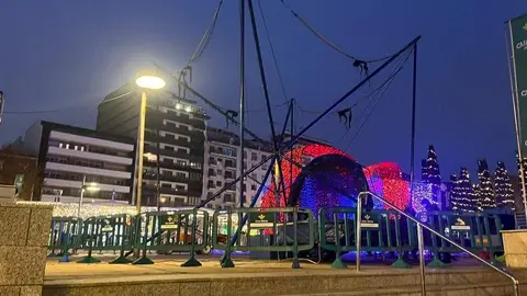 Instalaci&oacute;n jumping en la Plaza de los Sue&ntilde;os