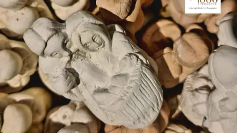 Figuras de belén de escayola