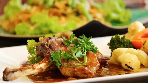 Cordero asado imagen de archivo