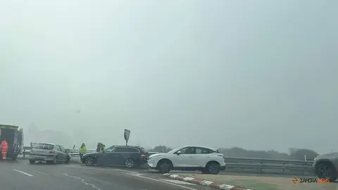 Accidente a la altura de la rotonda del Cristo de Morales