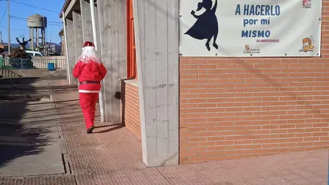 Papá Noel en el centro de Faramotanos