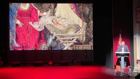 José María Sadia en el 25 aniversario de la Agrupación Belenista La Morana