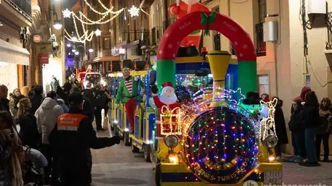 Desfile de Papá Noel en Benavente. Fotografía: Interbenavente.es