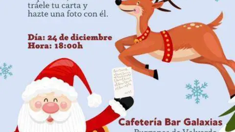 visita de Papá Noel en Burganes de Valverde