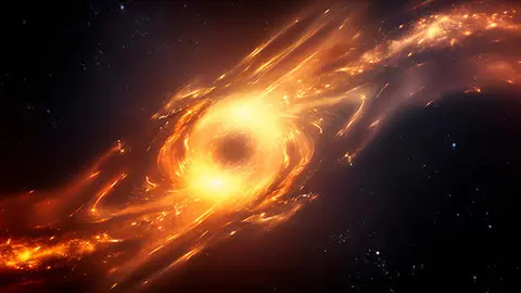 Agujero Negro. Imagen de archivo