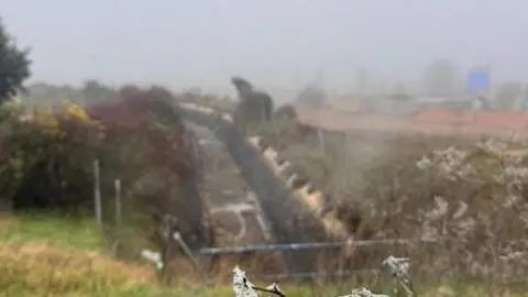 niebla en Santibáñez de Tera 