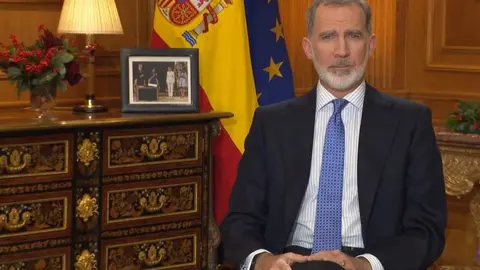 El rey Felipe VI en el tradicional discurso de Navidad