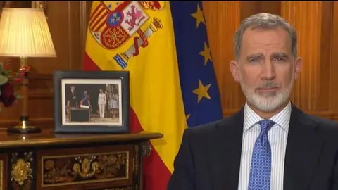 El rey Felipe VI en el tradicional discurso de Navidad