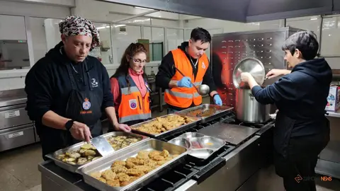 Cena solidaria de Nochebuena ofrecida por Protección Civil
