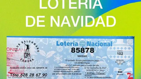 loteria de Navidad Balonmano Zamora