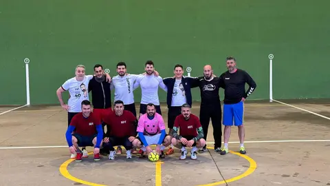 jugadores del torneo de fútbol sala de Santibáñez