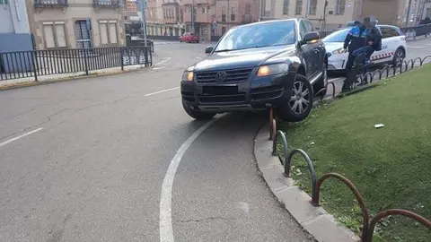 Choque rotonda en Benavente vía Interbenavente.es