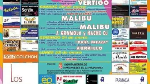 cartel fiestas de Manganeses