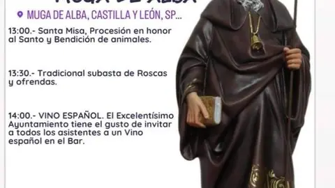 cartel fiestas Muga de Alba