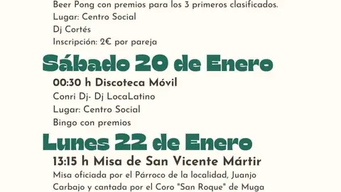 Cartel Fiestas Muga de Sayago