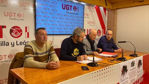 Rueda de prensa de UGT Castilla y León. Imagen de archivo