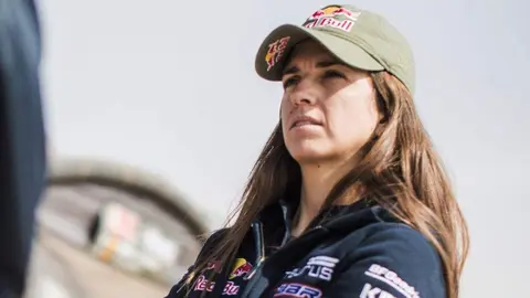 La burgalesa Cristina Gutiérrez en el Dakar