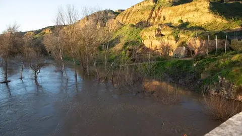 Subida del caudal del río Duero a su paso por Toro (7)