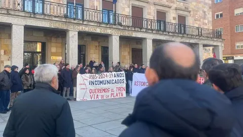 Concentración en Zamora por la reapertura del tren Ruta de la Plata_5